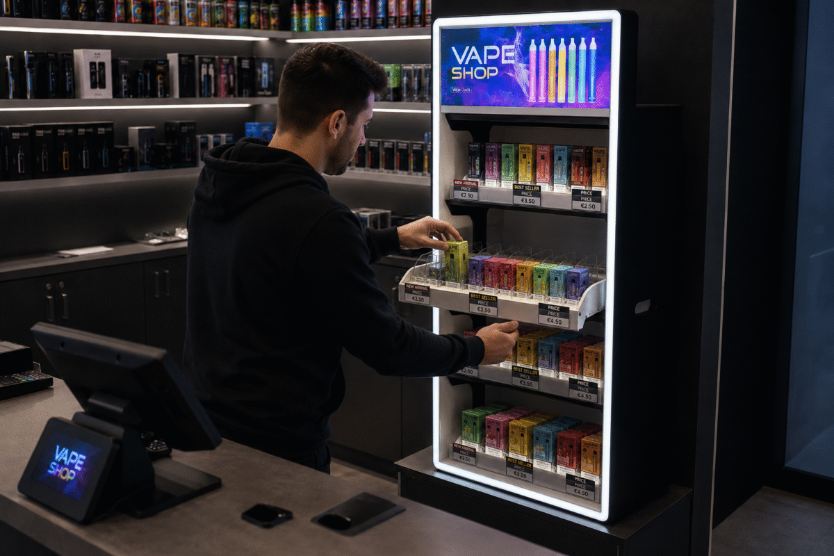 Vape Rac Vape Display Rack & Cigarette Display Cabinet - billion-ways.com